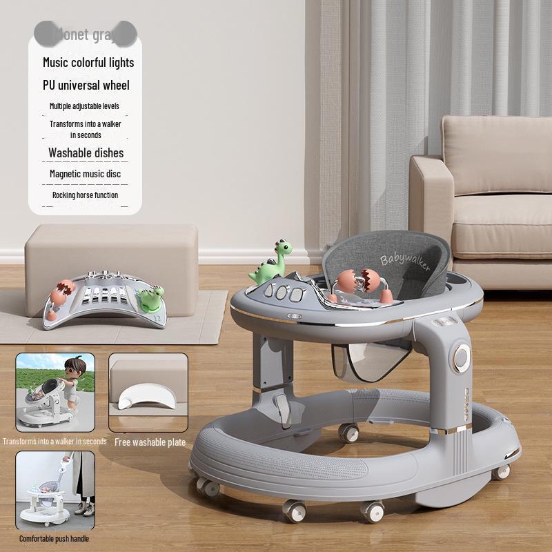 

Многофункциональные детские ходунки: Детская коляска с защитой от опрокидывания для мальчиков и девочек (7-18 месяцев)