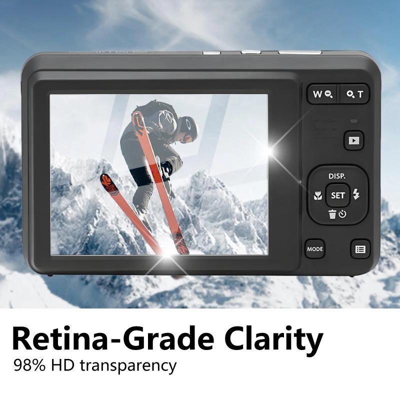3PCS 9H Tempered Glass for KODAK PIXPRO FZ55/FZ45 Screen Protector, HD Clear Durable Anti-scratch Protective Film Camera Accessories