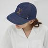 VA Curved Denim Stitch Detail 5Panel Ball Cap Indigo