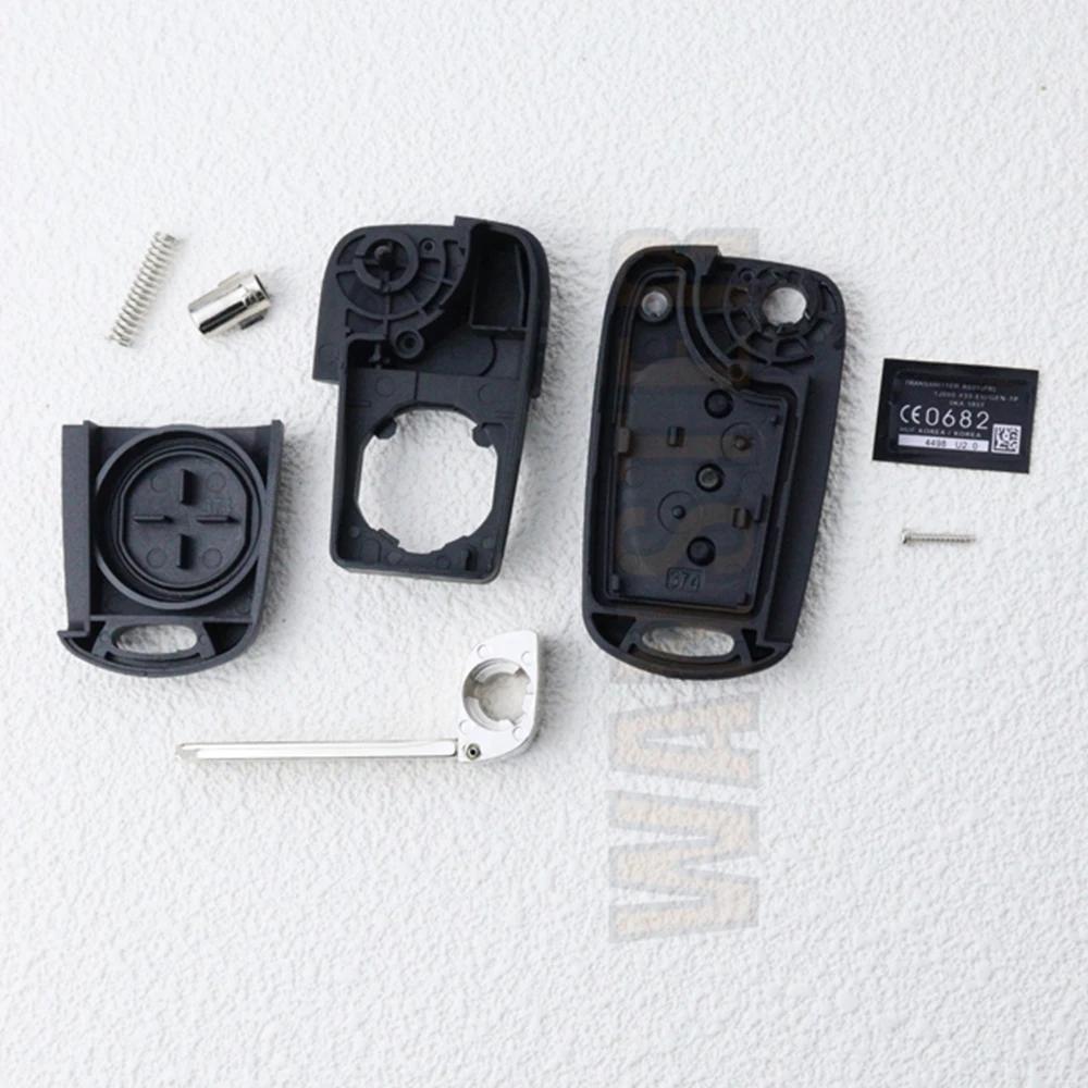 Auto Key Fob Cover Housing Housing Fit For Hyundai Porter Verna Bongo Solaris Accent Kia Sportage Rio Morning Picanto K2 K5 I20 Ceed Elantra