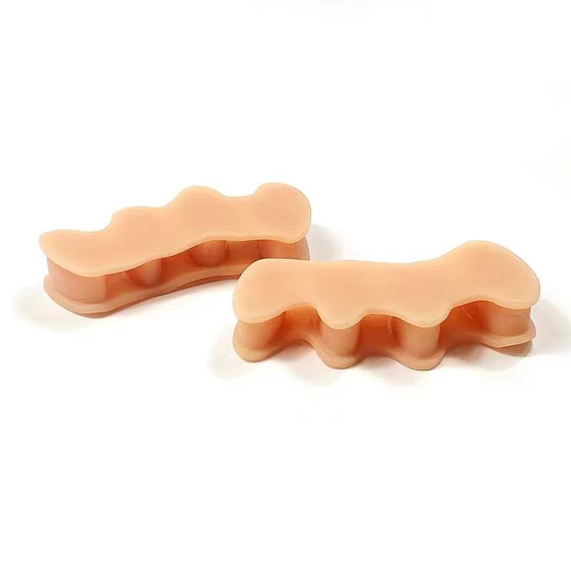 Silicone Three-Hole Toe Separator and Corrector for Adults and Children