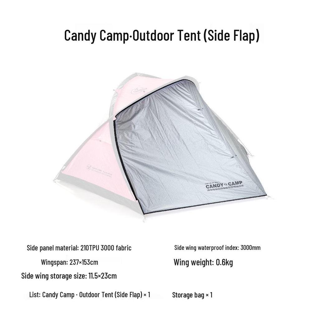 Wujie Camping Candy Tent - Lightweight, Single Layer, Double Person Tent for Hiking, Mountaineering, and Camping.