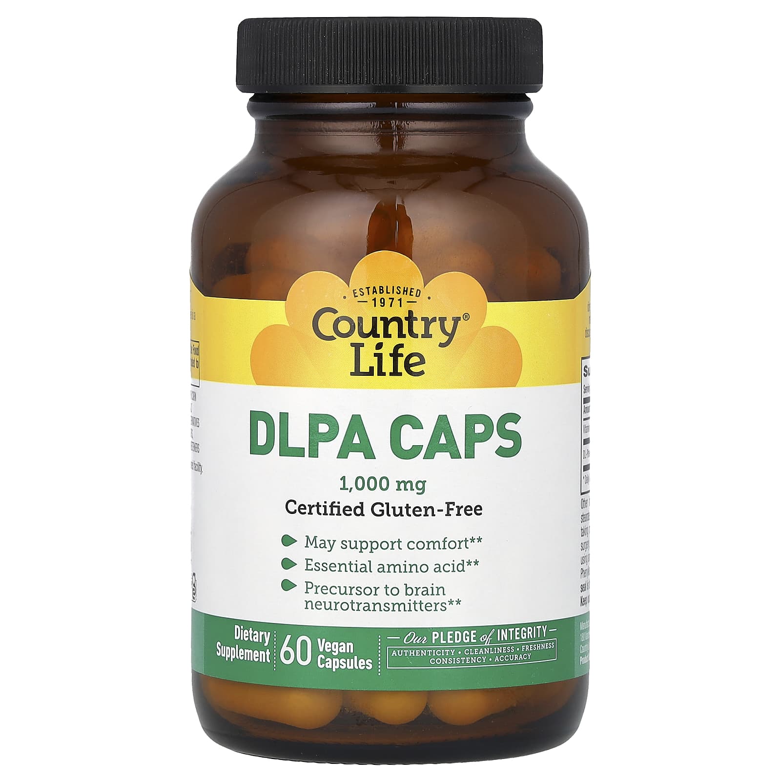 

Dlpa Capsules, 1,000Mg, 60 Veggie Capsules