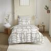 Complete Reversible Duvet Cover Pack for Bed 90 X 190 Cm Mykonos Natural