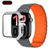 Silicone Strap+Case For Apple Watch Ultra 3/2/1 49mm 11 10 46mm 42mm Magnetic Band iWatch 9 8 7 45mm 41mm 6 5 SE 44mm/40mm Cover