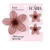 Set of Hair Clips Flowers XL 3-in-1 Hair Ornament for Her 6