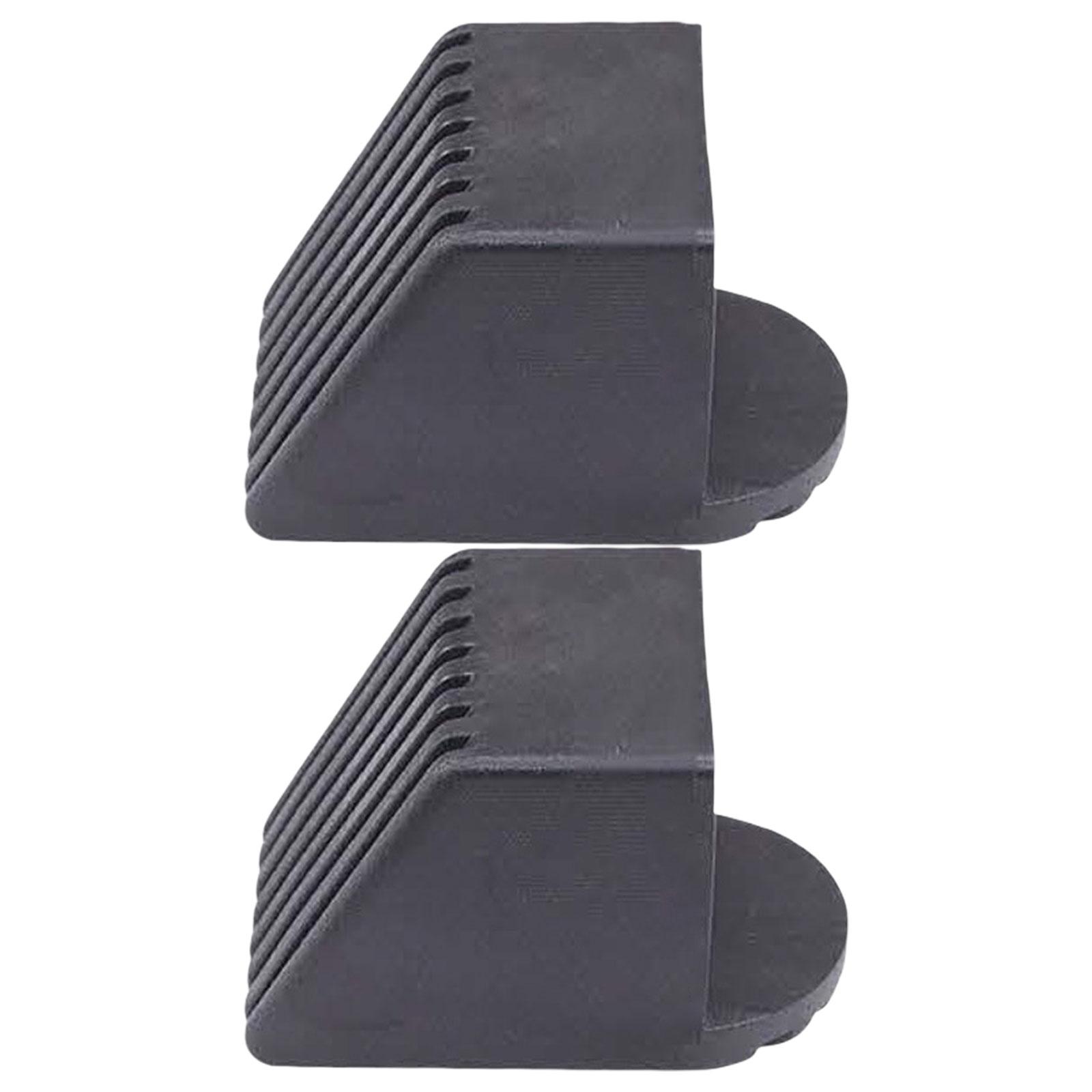 

2Pcs Gym Equipment End Caps Plastic Square Tube Sleeve Foot Cover Protectors Workout End Caps Finishing Plug Enduring 50 times 50mm