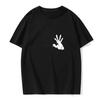 Funny Bunny Print T-shirt for You Men's European Size Round Neck Fashionable Short-sleeved Summer Top Casual Versatile T-shirt