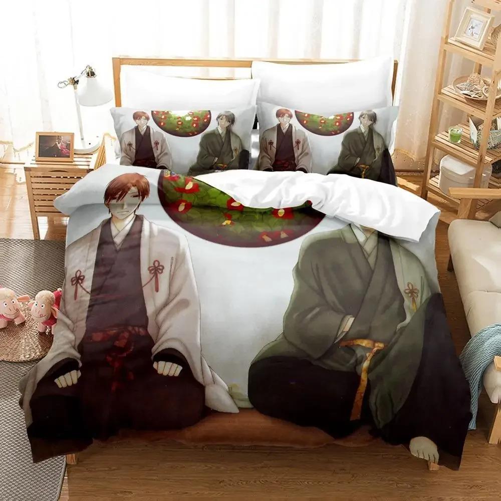 Comfortable Anime Print Duvet Cover Set With Duvet Cover And Pillowcases Single Twin Full Queen King Sizes For Adults And Kids