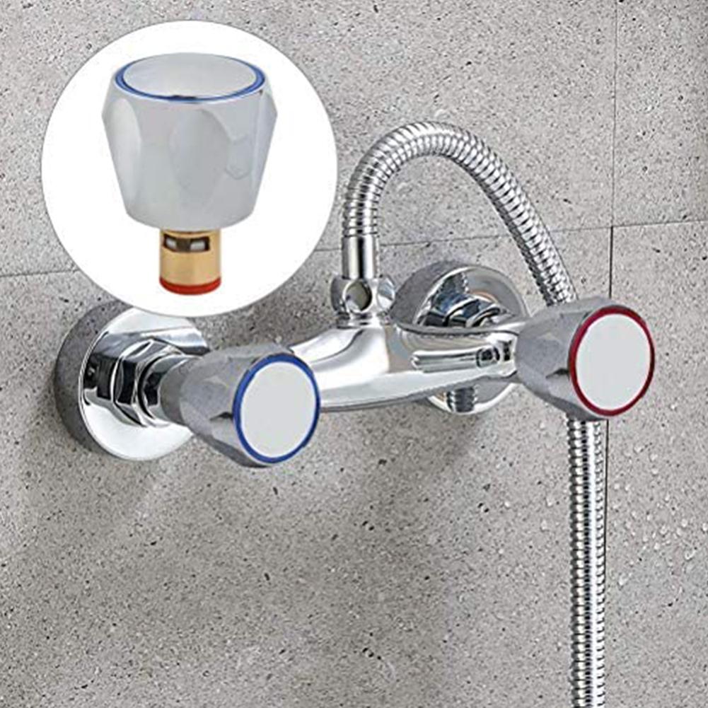 2pcs Copper Valve Faucet Handle Handwheel Handwheel Red