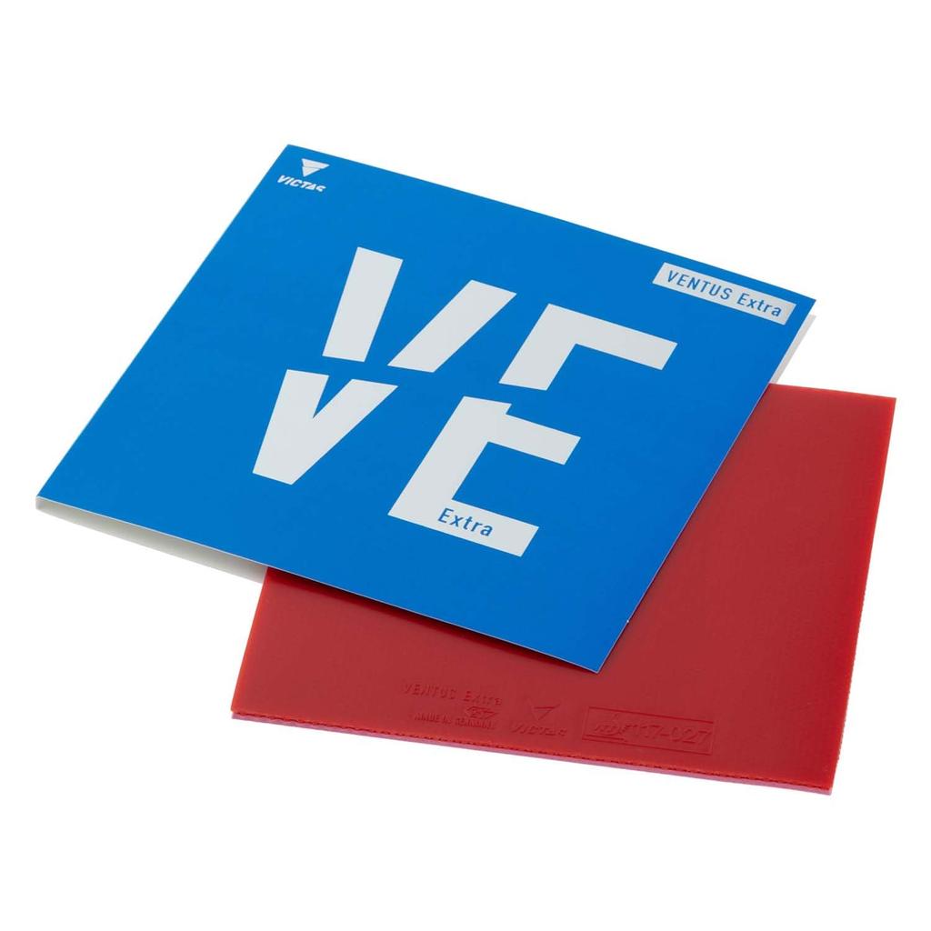 VICTAS Ventus Extra Table Tennis Inverted High Energy MAX 200030 Rubber, Soft, Tension, Red,