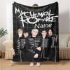 Custom Name My Chemical Romance Theme Printed Blanket - Perfect for Couch, Bed, Travel & Outdoor Use | Machine Washable, Cozy & Durable.