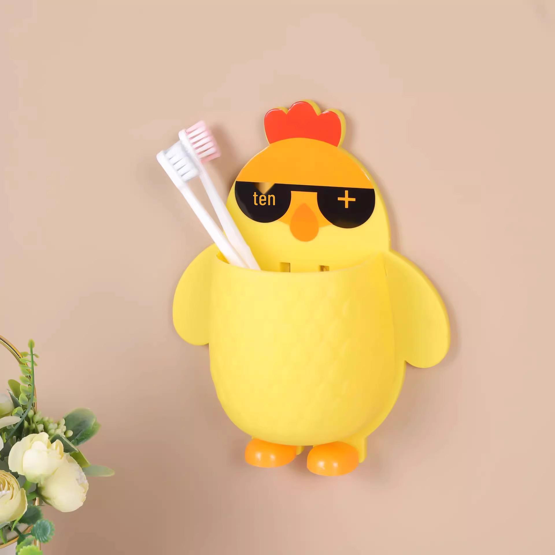 

Многоцелевая стойка для хранения: Держатель для кухонной утвари и зубных щеток для ванной комнаты, без сверления, органайзер с дренажем.