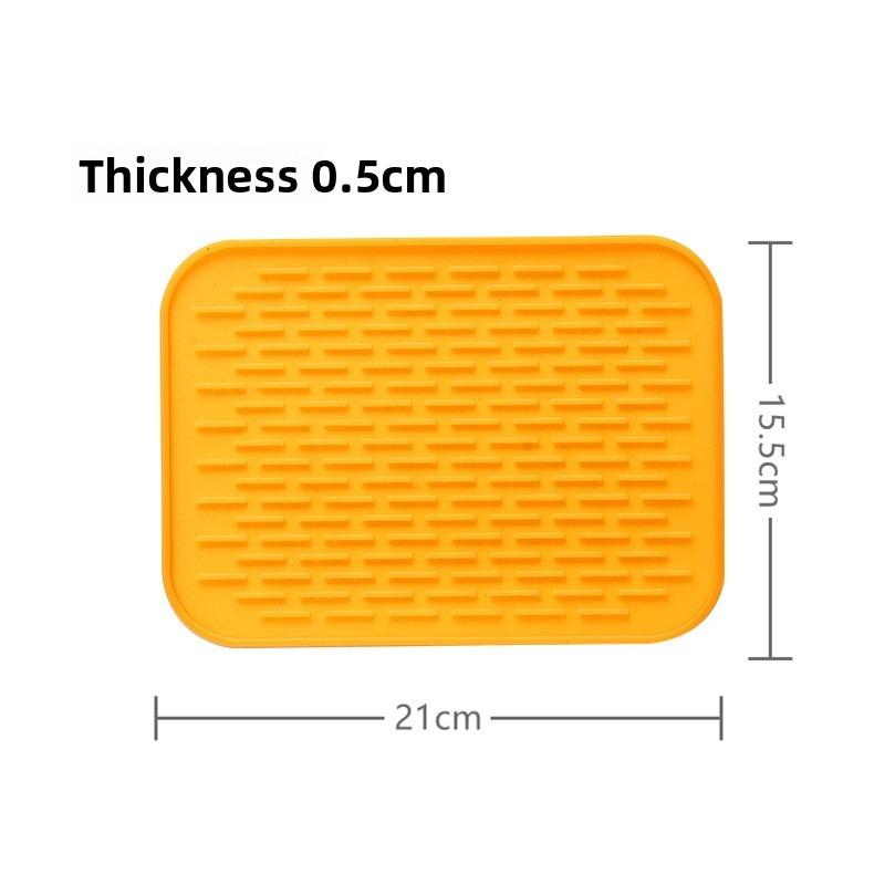 Covoraș de scurgere din silicon Chiuvetă de spălat Cupă pătrată Bol Bețișoare Covoraș de scurgere anti-alunecare Covoraș de uscare de masă Covor de izolare termică