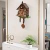 Wooden Cuckoo Clock Multi-Colored Decor,Modern House-Shaped Wall Clock for Home & Office - Battery Powered,Auto-Chime 7:00-21:00
