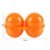 2 Grid Egg Storage Box Eggs Case Box Hiking Outdoor Kitchen Tools Egg Protection Box Convenient Portable Egg Carriage Container