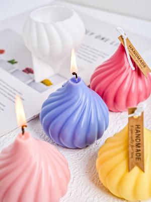 Moule à Bougie en Silicone Forme Oignon DIY Savon Fait Main Bougie Fabrication Matériel Outils Mousse au Chocolat Moules Artisanat Résine Décoration Intérieure