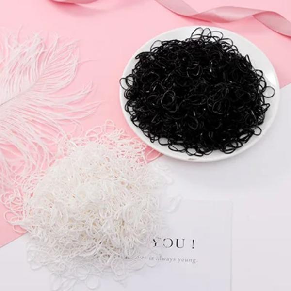 1000 teile/paket Mädchen Bunte Kleine Einweg Gummibänder Gummi Für Pferdeschwanz Halten Scrunchie Haarbänder Mode Haar Zubehör