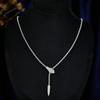 Heavy industry collarbone chain, high-grade zircon pull rope snake necklace, versatile neck chain