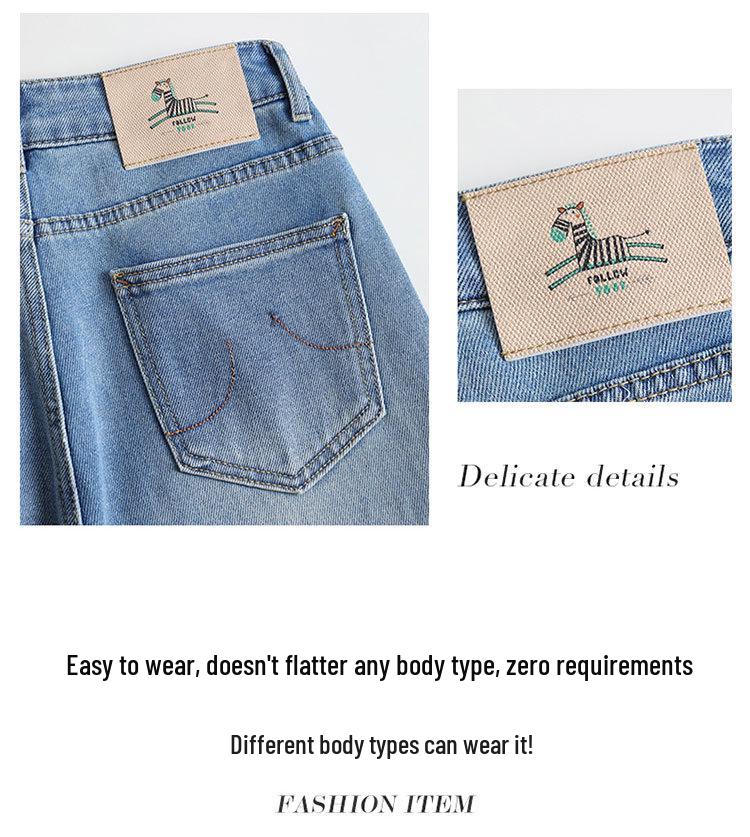 Trendy Women's 2026 Spring/Autumn Jeans: Narrow & Wide Leg, High-Grade Drape, Slimming Fit
