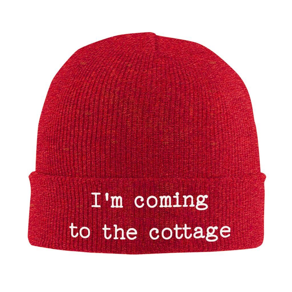 Heated Rivalry I'm Coming To The Cottage Knitted Hat for Women Unisex Beanie Autumn Winter Hat Acrylic Warm Melon Cap