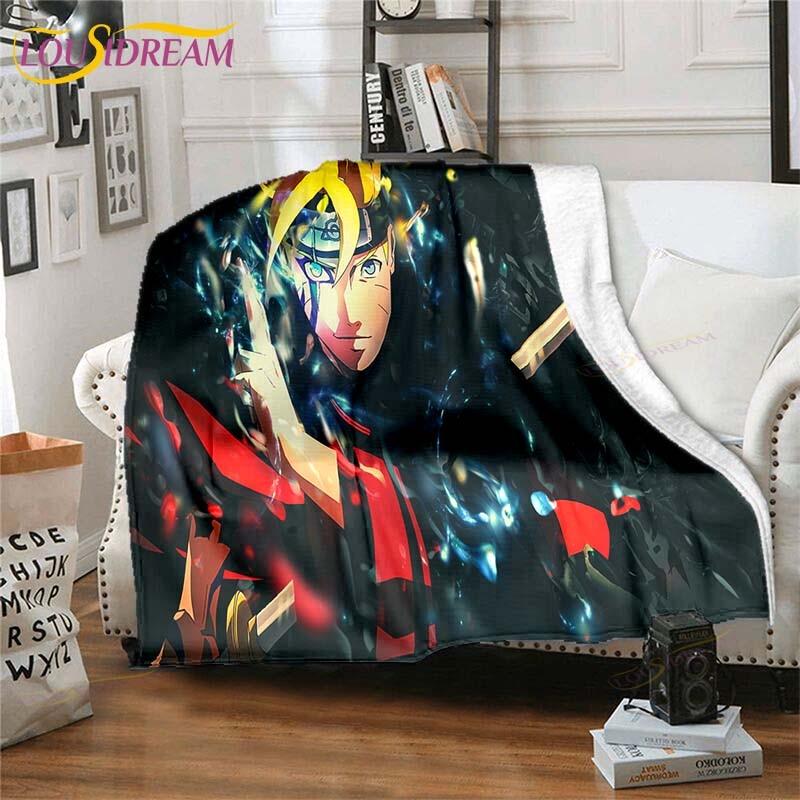 3D Printed Naruto Art Fleece Blanket for Beds Hiking Picnic Thick Quilt Fashionable Bedspread Fleece Throw Blanket