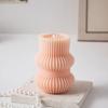 Ribbed Scented Candles Aesthetic Home Decorative Candles Smokeless Personalized Candles Guest Gift Lot