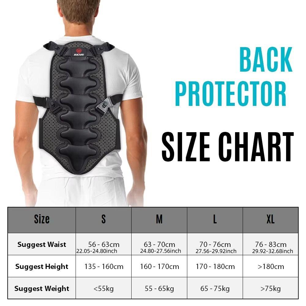 Chest Protection Skiing Back Protector Detachable Motorbike Vest Protective  Outdoor Snowboarding