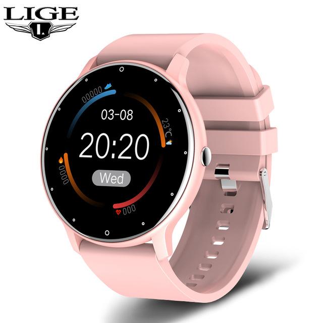 Smartwatch Lige With A The 128 Inch Screen Ip67 Water Protection A Step Counter And A Pulsometer