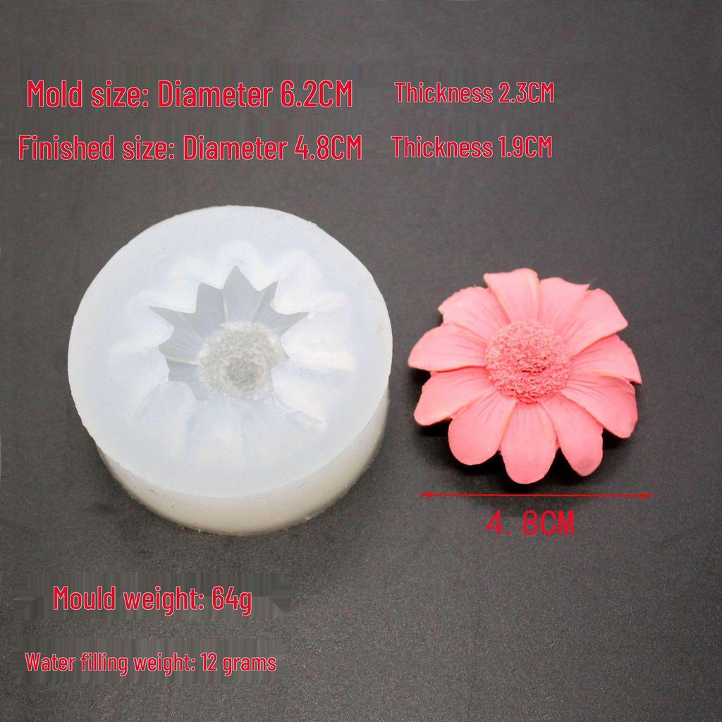 Large Peony Silicone Mold for Scented Candles, Mousse Cakes, Chocolates, and Soaps