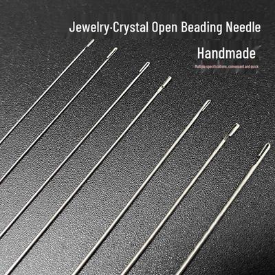 Sānu atvēruma adatas pērlīšu vēršanai, kristāliem un pērlēm - Nerūsējošais tērauds