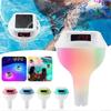 Termômetro de Piscina Solar com Luzes IP68 Medidor Flutuante de Temperatura da Água Display LCD e Luz de Humor para Banheiras de Hidromassagem Spa