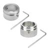 Stainless Steel Radiator Valve Adapter with Hex Wrench Screws Universal Leak-Proof Snap-On Metal Radiator Valve Connector Fitting Kit