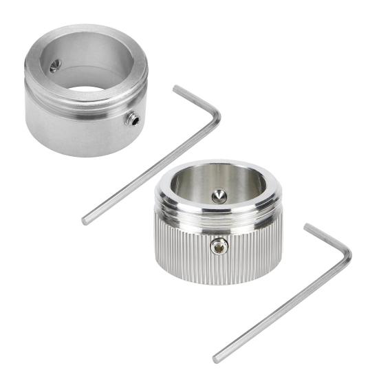 Stainless Steel Radiator Valve Adapter with Hex Wrench Screws Universal Leak-Proof Snap-On Metal Radiator Valve Connector Fitting Kit