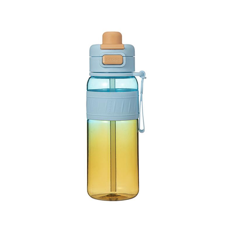 Water bottle High value double drink plastic cup Large capacity sports water cup Portable rope bouncing cup Fitness kettle