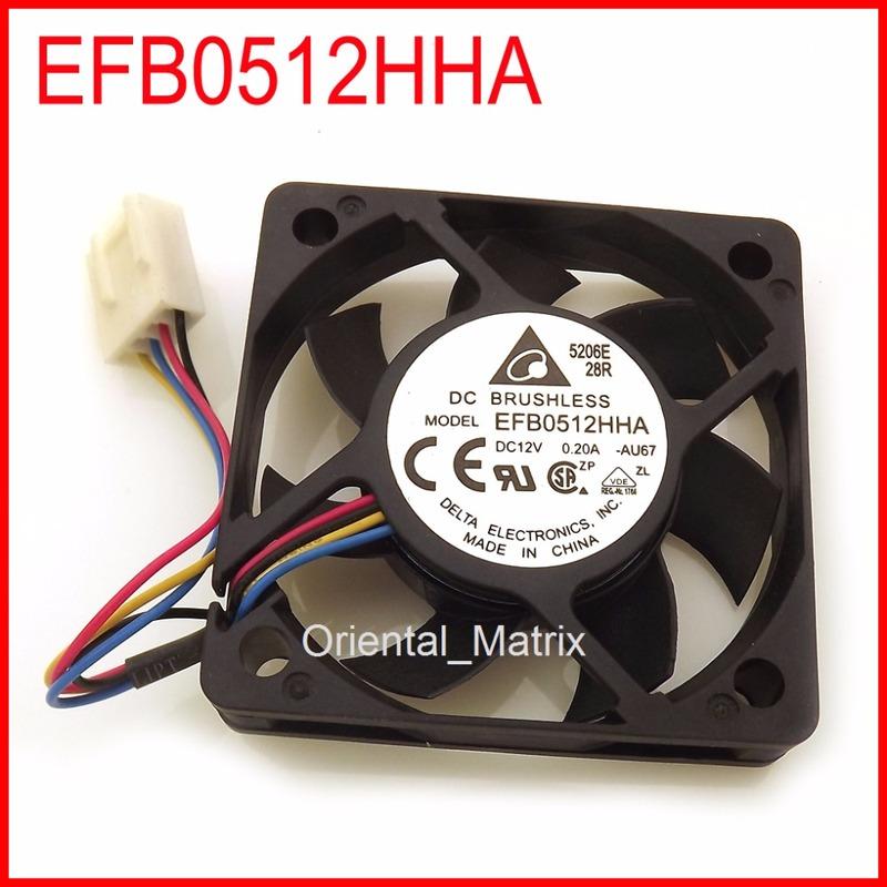 EFB0512HHA 5010 DC12V 0.20A Cooler Cooling Fan NO RGB чёрный