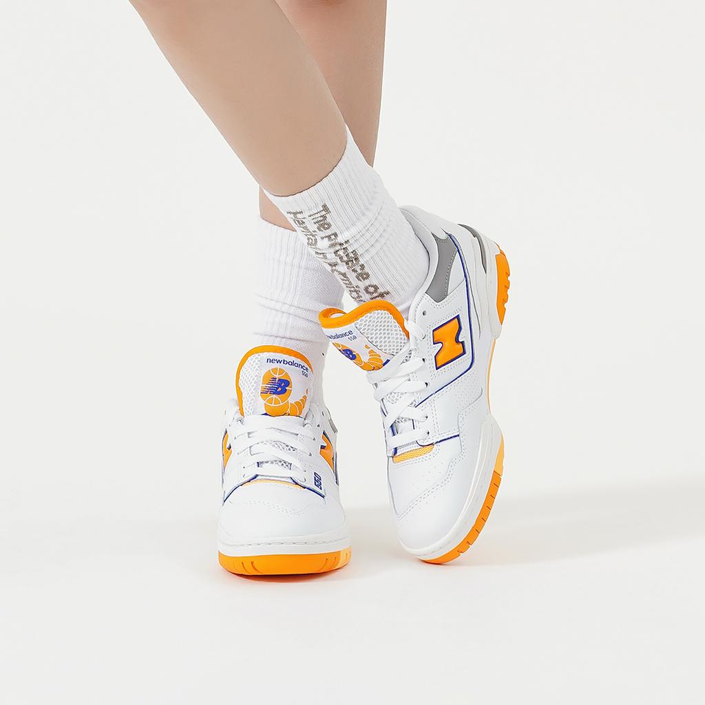New Balance 550 Lakers Pack - Leuchtend orange Unisex Sneakers Weiß BB550WTO