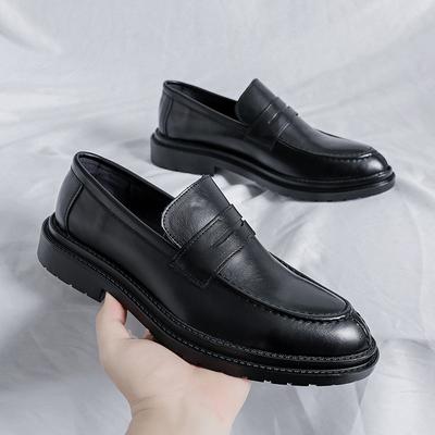 Pointed Leather Shoes Men'S Thin Business Dress Youth British Breathable Summer Height Increase Wedding Groom Men'S Shoes 9715-R