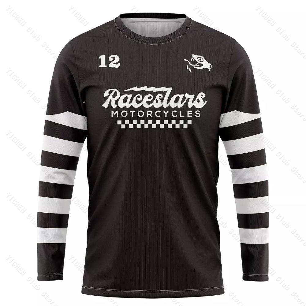 Latest Motocross Downhill MTB Men Cycling Jersey MX Long Sleeve Mountain Bike T-Shirt Quick-Drying Sports Men and Women T-Shirt