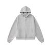 RDT Menswear Boxy Short Thickened Hoodie - Heavyweight Loose Fit Solid Color Sweatshirt