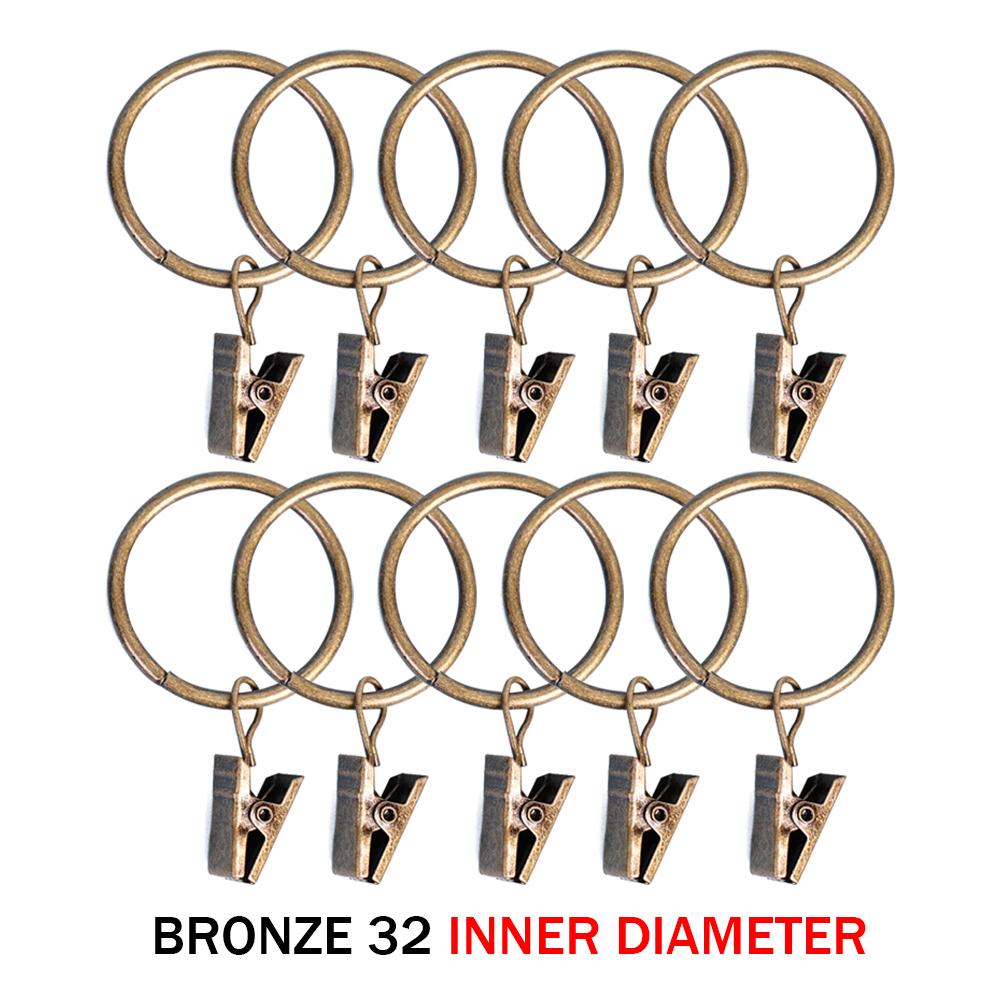 10PCS Curtain Clip Iron Made Curtain Clips Multicolor Buckle Clip Retro Classic Drapes Tie Buckles Modern Curtain Accessories