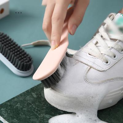 Household Shoe Brush Laundry Brush Soft Bristled Brush Non Damaging Shoe and Clothing Cleaning Brush  Long Handled Brush
