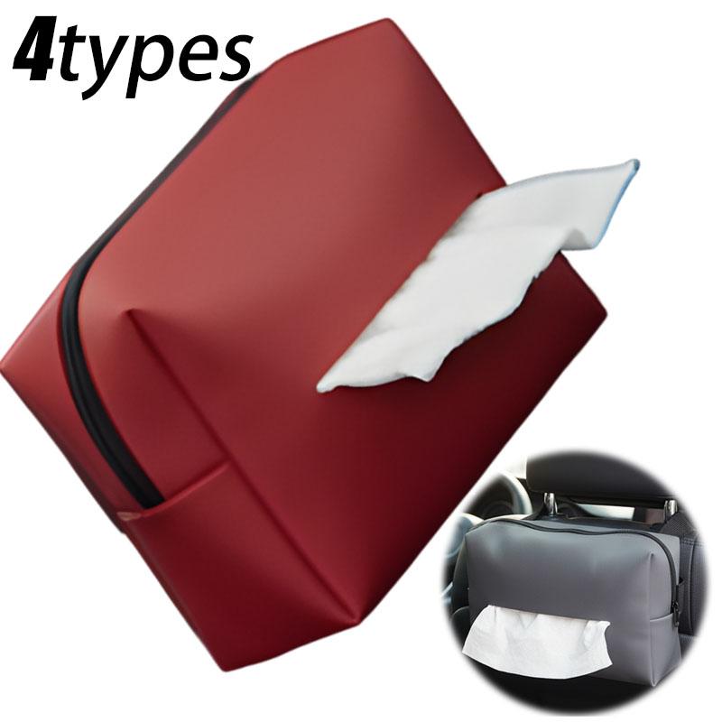 Car Armrest Hanging Tissue Box Car Seat Backrest Paper Tower Storage Tissue Holder Universal Sun Visor Storage and Organization