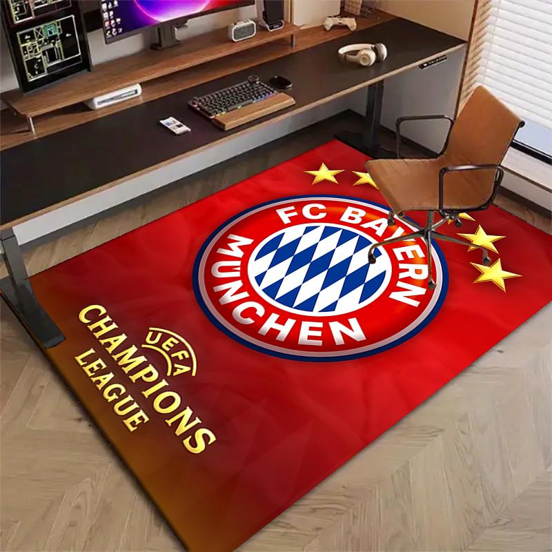 B-Bayern Munich (6)Printed Area Rug Carpet for Bedroom Living Room Home Decor Rugs Mat Non Slip Mat Rug for Bedside