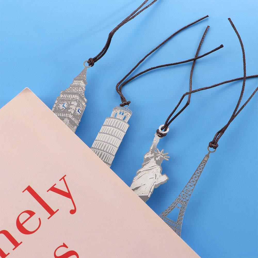 Clips Modeling Building Book Mark Metal European Bookmark Big Ben Bookmark Eiffel Tower Mark Page