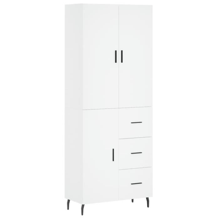VidaXL Highboard White 69.5x34x180 Cm Engineered Wood 3195915