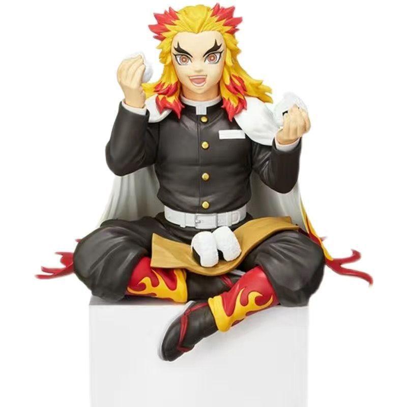 Kimetsu No Yaiba - Rice Ball Tanjiro Nezuko Zenitsu Decorations For Desktop Pc Case And Car Anime Figure Model Doll Toy Gift