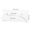 Skateboard Wall Mount Longboard Invisible Clear Hanger Display Rack Shelf for Fits Skateboard Longboard Skis Snowboard