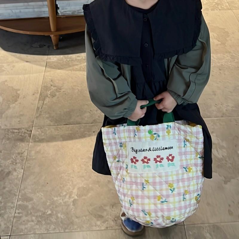 Trendy Korean Style Large Capacity Children's Bag With Floral Print For Boys And Girls