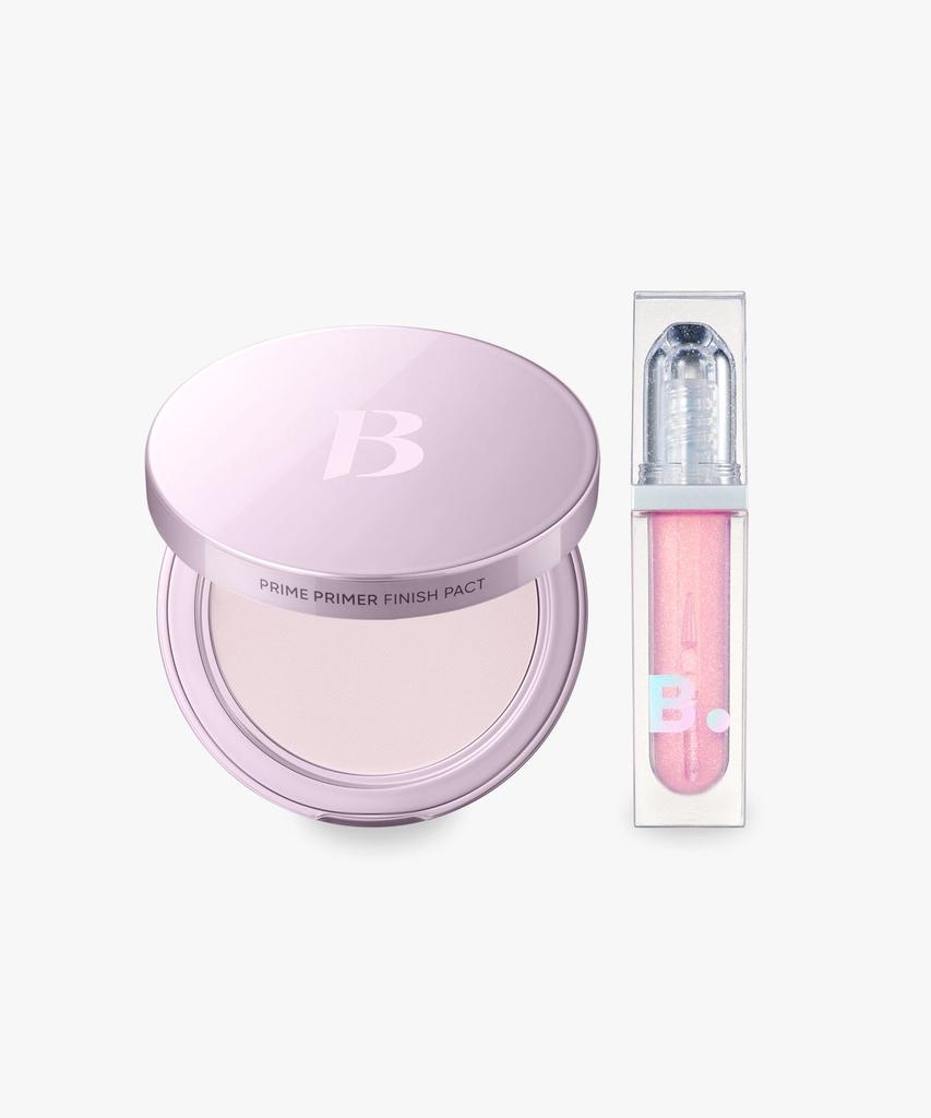 [Airy Blossom] Prime Primer Finish Pact (Pink) + Plumper (Blossom)